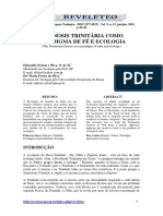 A Kénosis Trinitária Como Paradigma de Fé e Ecologia