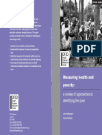 Measuring Health and Poverty