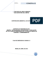 Comuna 12-Plan de Emergencia 2012 PDF