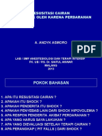 Resusitasi Cairan Pada Shock Oleh Karena Perdarahan