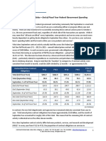 The 11th Hour of Federal Sales - End of Fiscal Year Federal Government Spending Habits Revealed