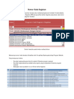 Nomor Kode Kegiatan