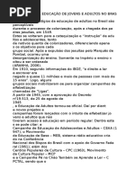 A Historia Da EJA No Brasil