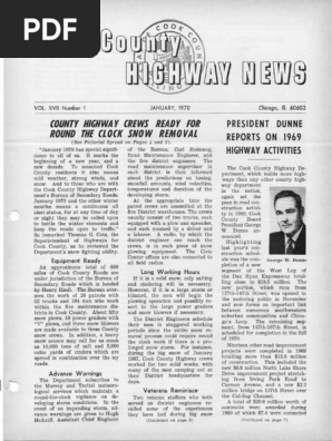 Cook County Highway News 1970 - 1976  PDF  Illinois  Surveying