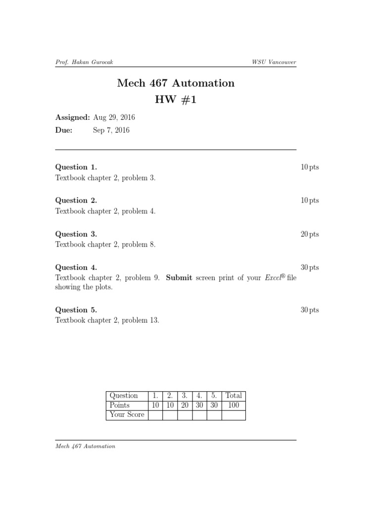 Homework Set 1 | PDF | Teaching Methods & Materials