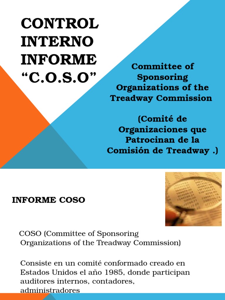 Informe COSO sobre Control Interno | PDF | Evaluación de riesgos ...
