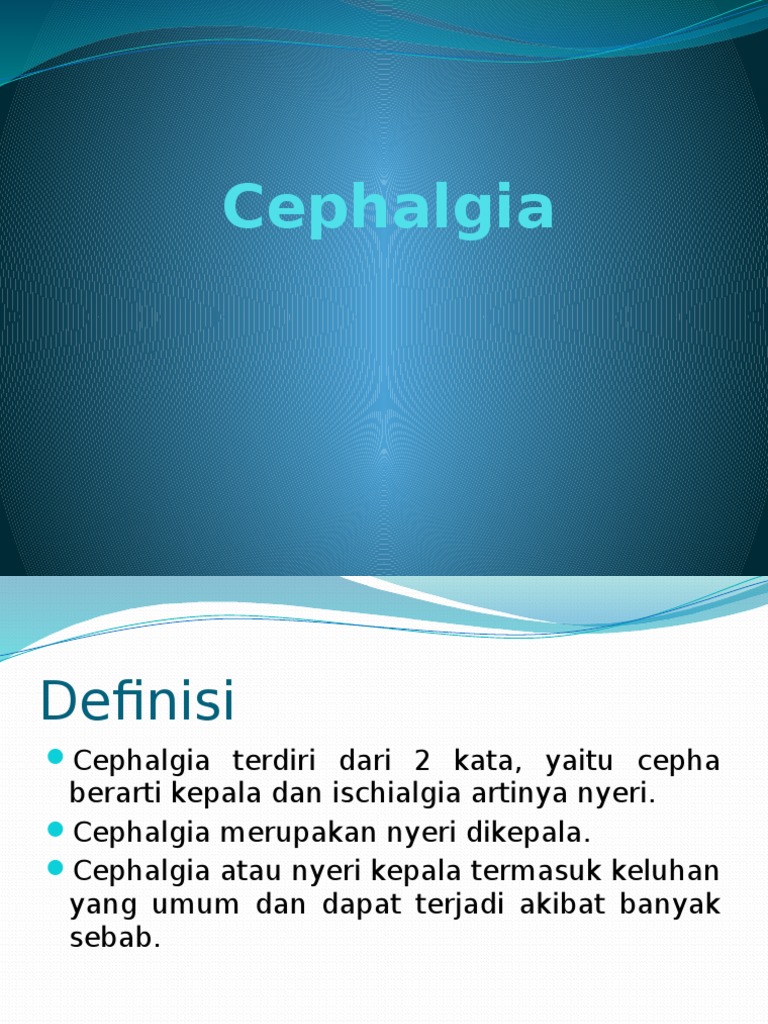 Sefalgia | PDF | Pengembangan Diri | Kesehatan Holistik