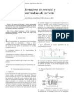 Transformadores de potencial y corriente: características y aplicaciones