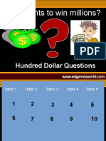 Who Wants To Win Millions?: Hundred Dollar Questions