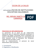 Implementacion de Insttiuciones Educativas Saludables-Promo