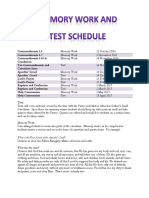 Test and Memory Work 2016 2017