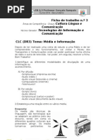 ficha segunda-feira, dia 29 de março