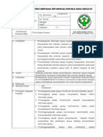 Sop Penyampaian Informasi Kepada Masyarakat