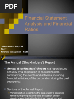 Financial Statement Analysis and Financial Ratios