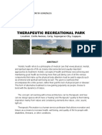 Therapeutic Recreational Park: Ma. Danica Lynne Sorita Gonzales Bs - Architecture 5