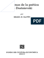 Bajtin - Problemas de La Poética de Dostoievski C I PDF