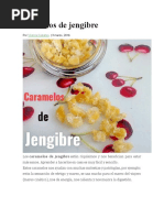 Aramelos de Jengibre