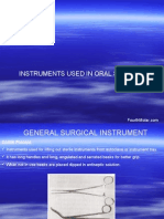 Instruments Used in Oral Surgery Oral Surgery