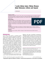 Diagnosis of Acute Kidney Injury Kidney Disease