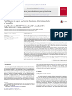 Fluid Balance in Sepsis and Septic Shock as a Determining Factor of Mortality