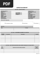 Inspection Report Template