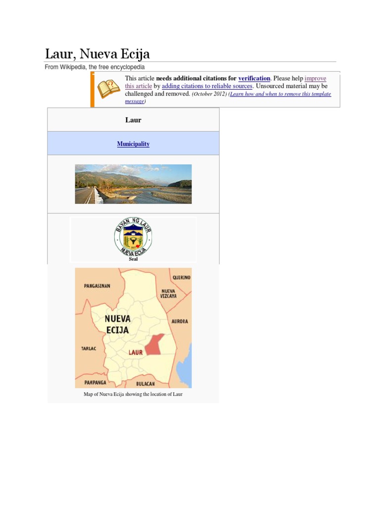 Laur Nueva Ecija PDF Philippines International Security