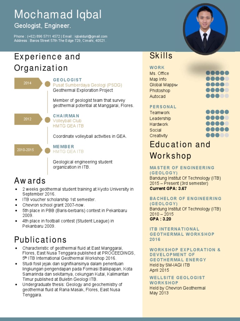 Geologist Profile: Education & Experience | PDF | Technology & Engineering
