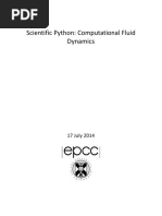 Scientific Python: Computational Fluid Dynamics: 17 July 2014