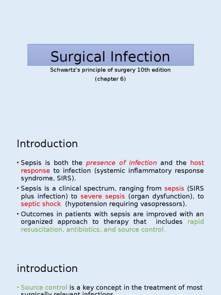 Surgical Site Infection Overview | PDF | Infection | Sepsis