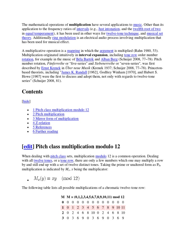 Multiplication PDF | PDF