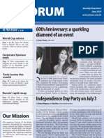 Forum newsletter June 2010