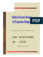 Optical System Design in Projection Display