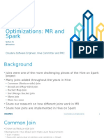 Hive Join Optimizations: MR and Spark