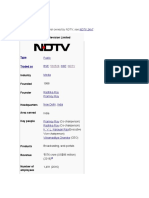 For The English News-Channel Owned by NDTV, See: New Delhi Television Limited