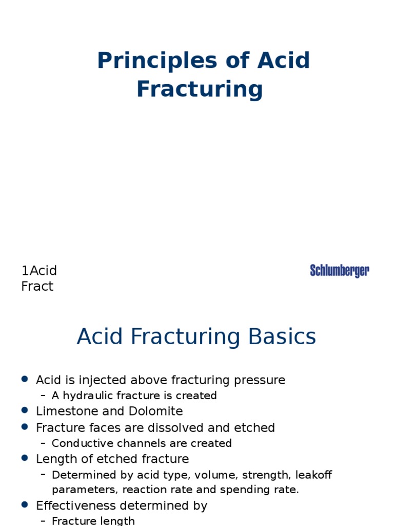 Acid Fracturing Hydraulic Fracturing Diffusion
