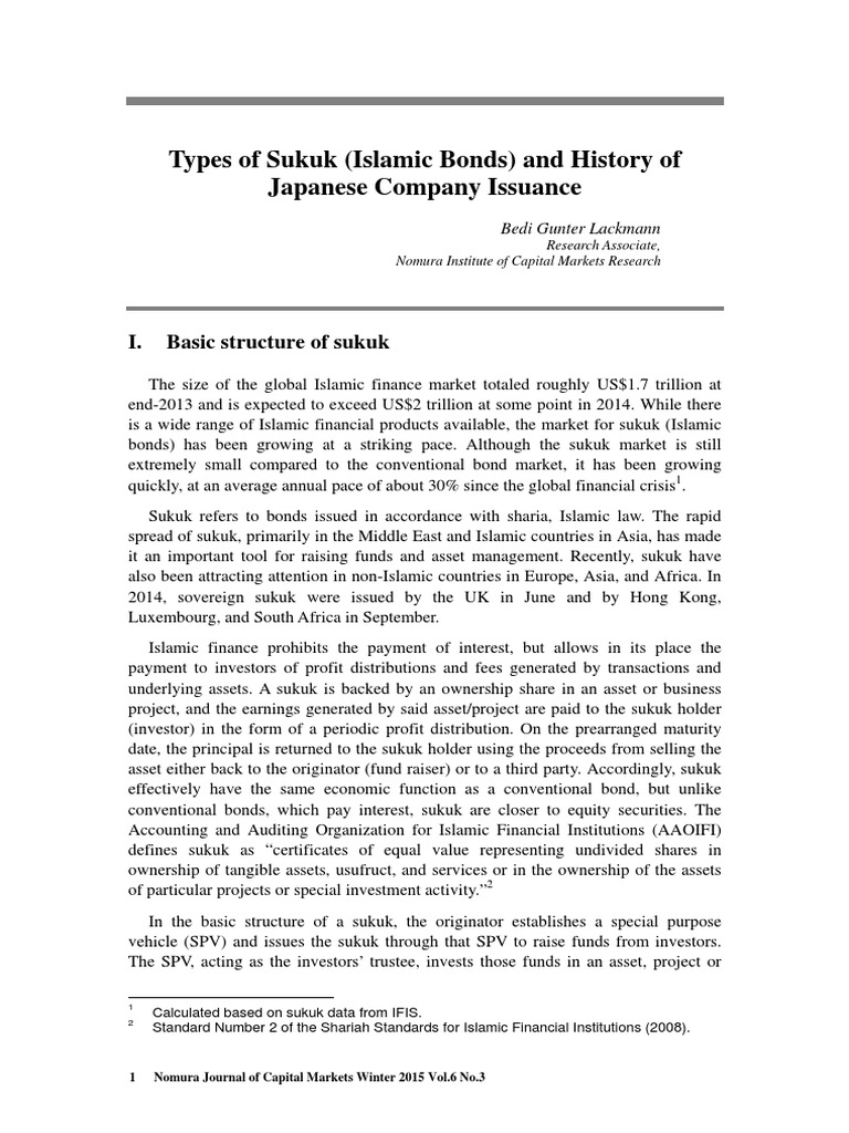 Sukuk Pdf Pdf Islamic Banking And Finance Securitization