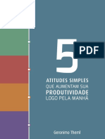 Ebook 5 Atitudes Simples Que Aumentam Sua Produtividade Logo Pela Manhã