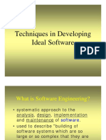 Techniques in Developing Ideal Software