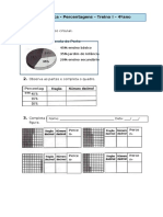 Percentagens Treino 4ºano