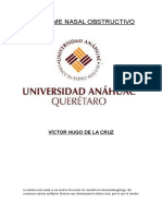 Síndrome nasal obstructivo: causas y tratamiento