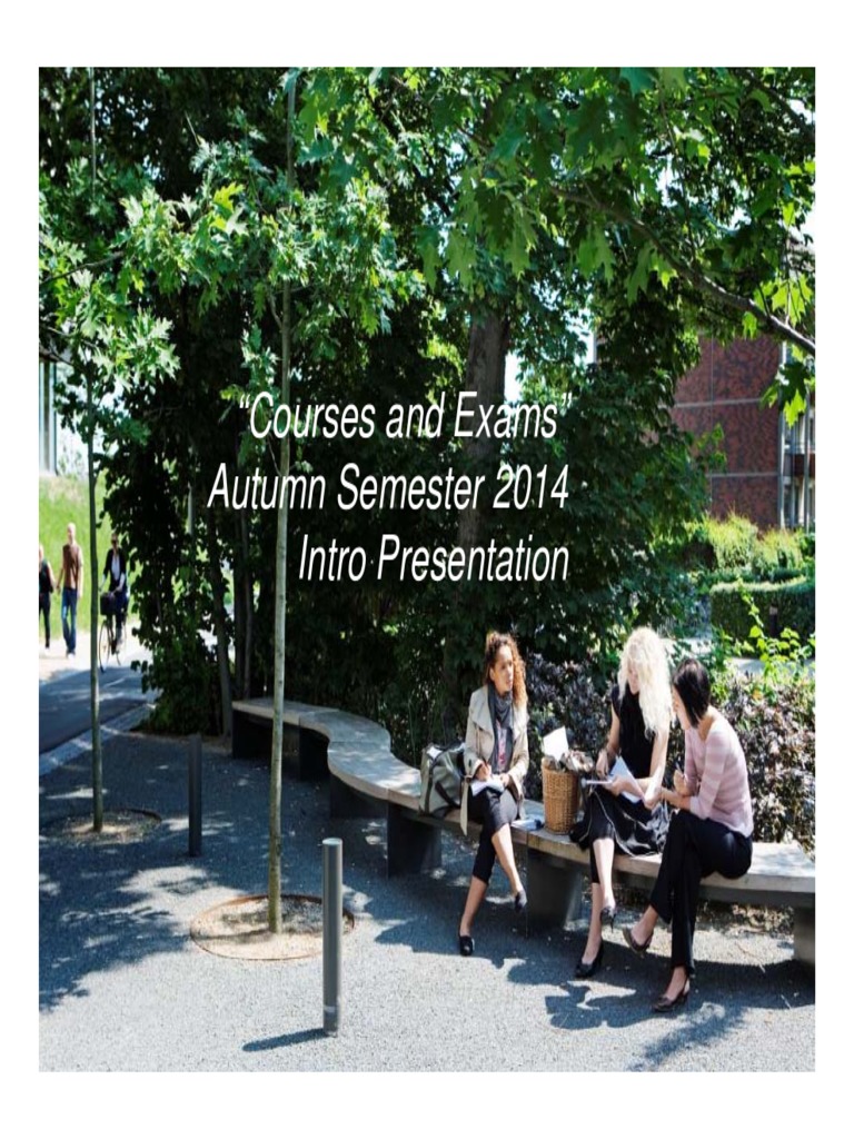 CBS Autumn 2014 Courses & Exams Guide | PDF | Test (Assessment ...