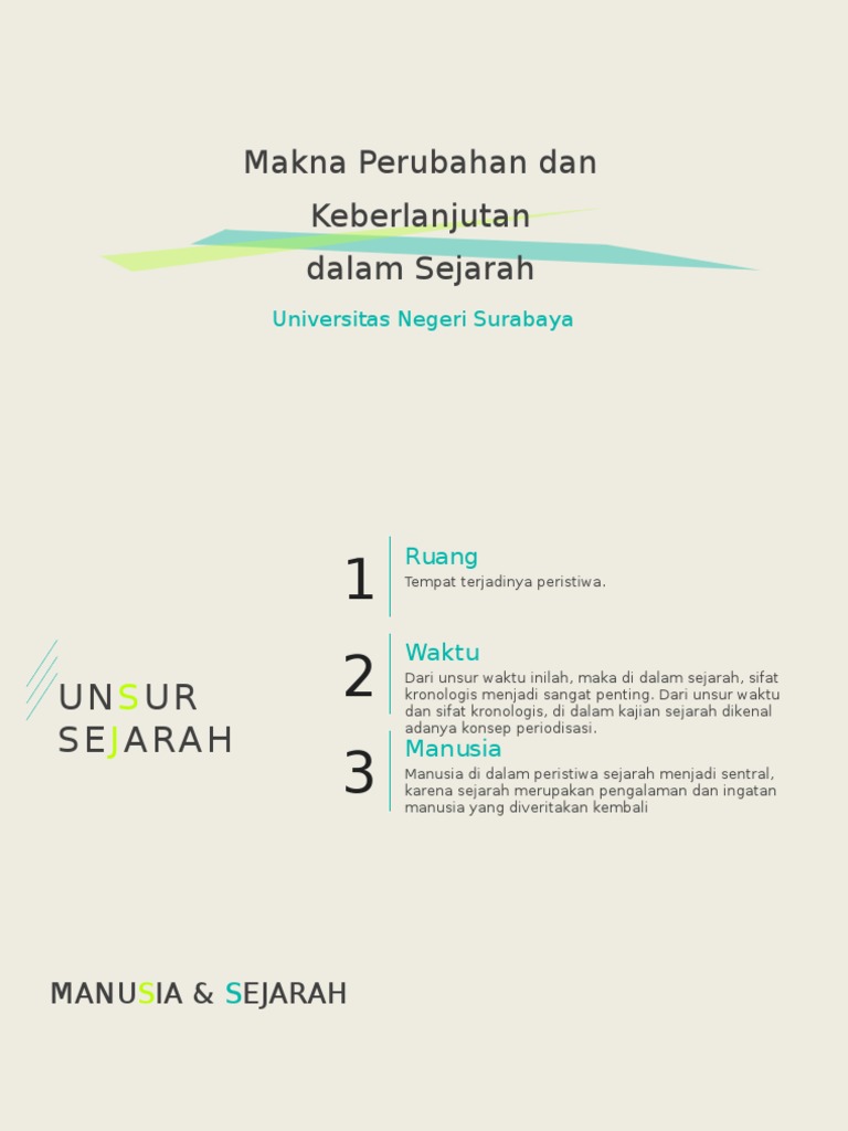 Makna Perubahan Dan Keberlanjutan