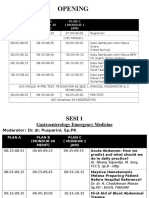 Opening: Plan A Plan B (Mundur 30 Menit) Plan C (Mundur 1 Jam)