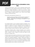 Ensayo Del Populismo 5hojas