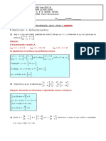 Matrizes e Determinantes - Recuperação - Gabarito - 2008 PDF