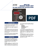 DKG-155 Manual Start Unit: Installation and Operating Instructions