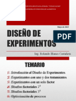 Diseño de Experimentos