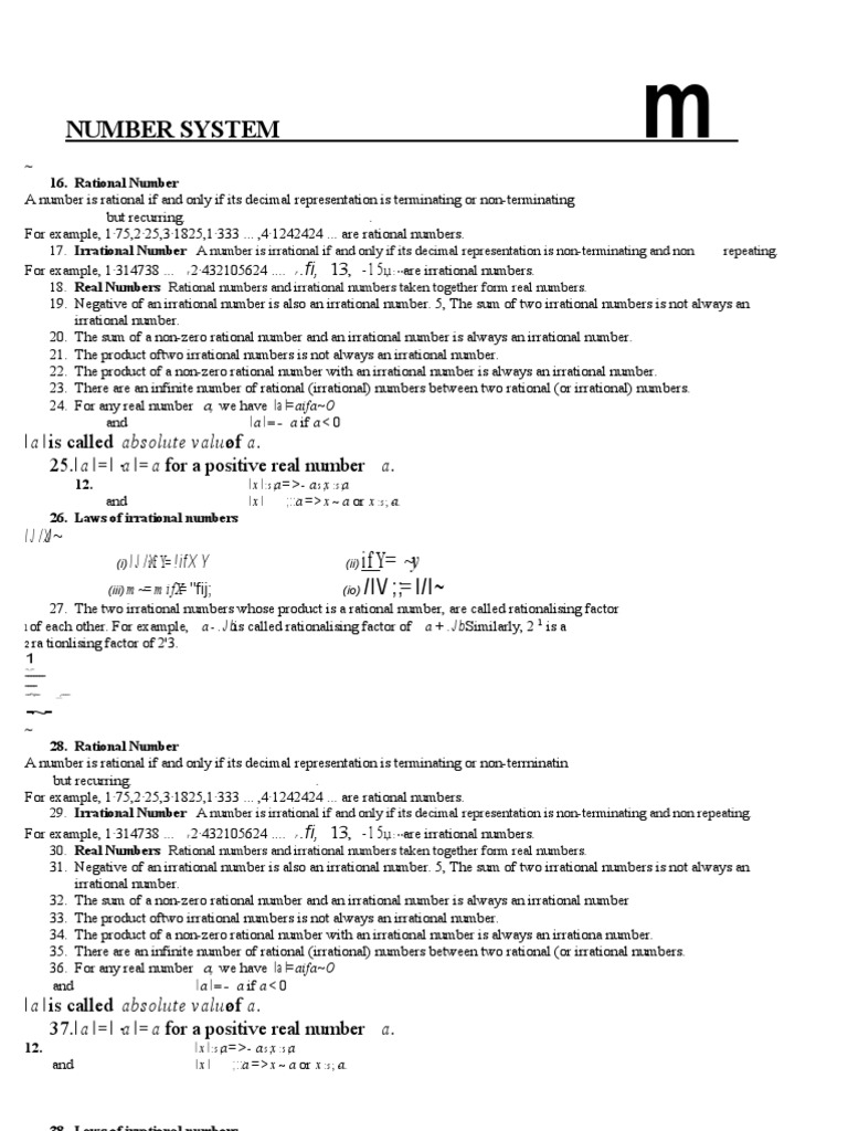 Understanding Rational and Irrational Numbers | PDF | Numbers ...