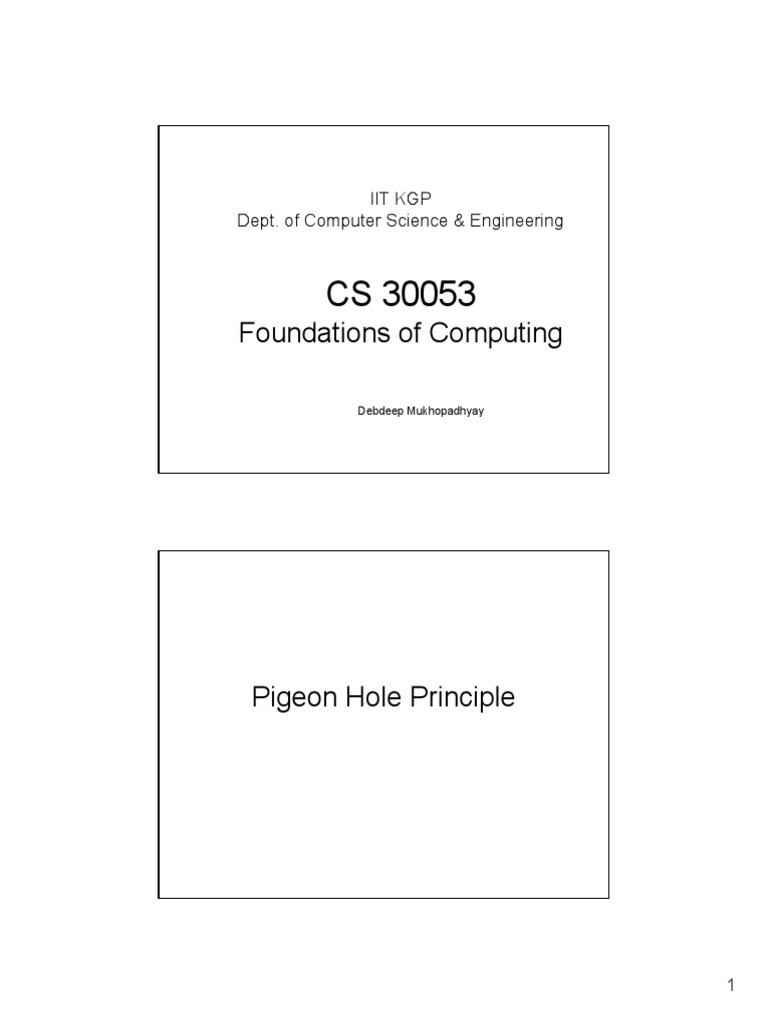 Pigeonhole principle discrete mathematics physics mathematics