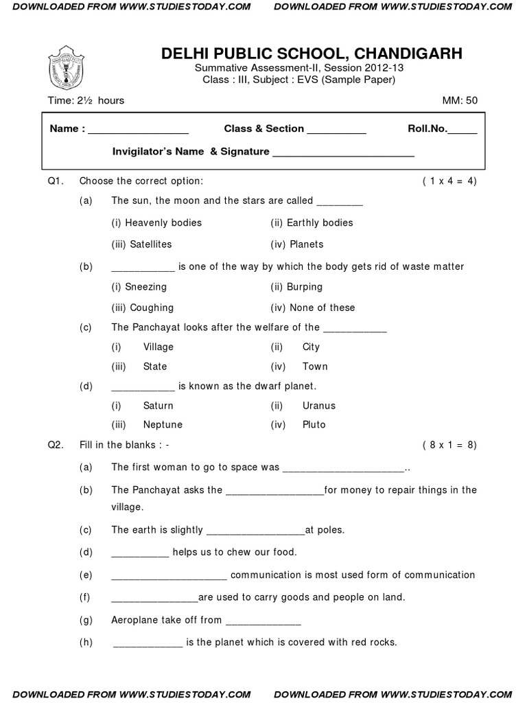 cbse-class-3-evs-question-paper-sa-2-2012-3-natural-satellite-planets